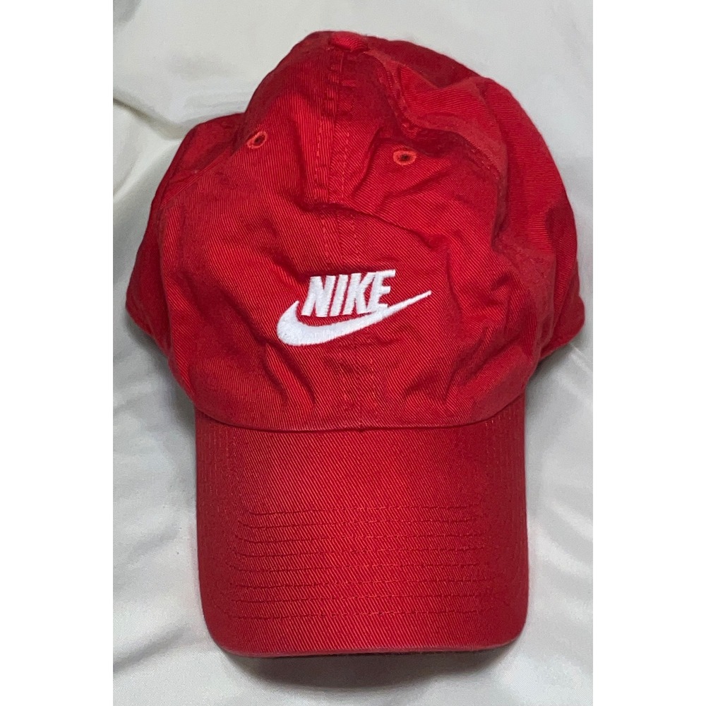 Nike Club Cap Red Cotton Unstructured Dad Hat Adjustable L/XL FB5368-657